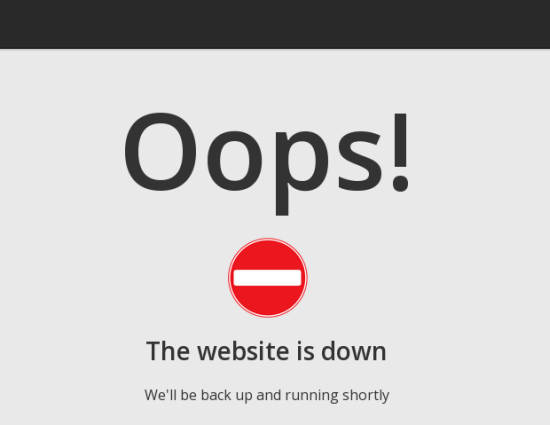 website error